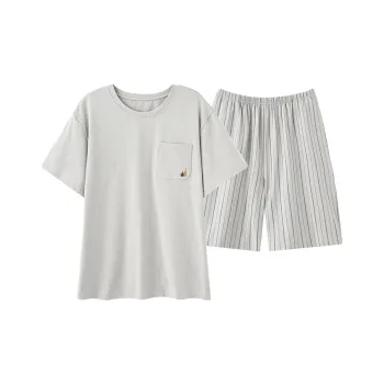 CAIHENGTONG Pajama Set Men's Lime Gray