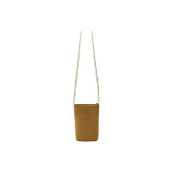 MUJI Paper Crossbody Bag Shoulder Bag Medium Size Women's Light Brown