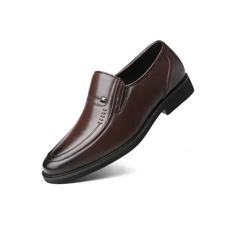 Mulinsen Dress Shoes Men Low Top Black/Brown-0