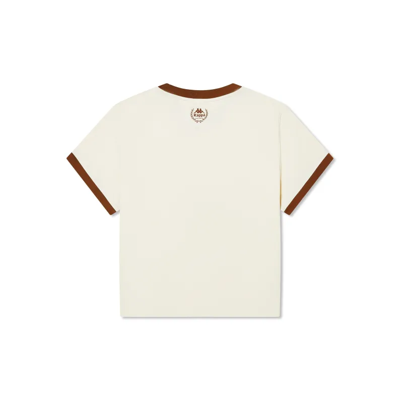 Kappa Summer T Shirt Women's Birch White-1