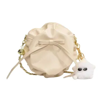 DALO PU Floral Bag, Cloud Bag, Shoulder Bag, Crossbody Bag Women's Ecru/Black/Pink/Purple