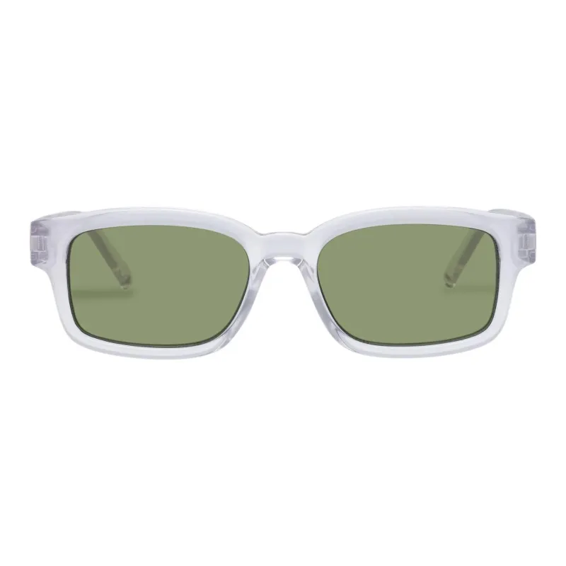 Le Specs Eco-friendly PET Rectangular Sunglasses Women's Transparent-1