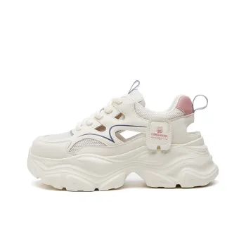 CARDANRO Breathable Low Top Cut Out Chunky Sneakers Women's 2024 Summer New Arrival