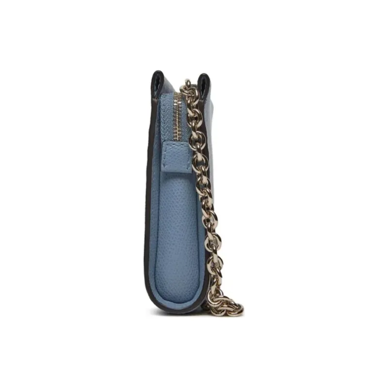 Furla Textured Leather Shoulder Bag Crossbody Bag Mini Women's Sky Blue-3