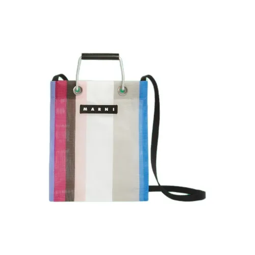 MARNI Polyamide With Metal Binding Portable Crossbody Bag Shoulder Bag Women's White & Multicolor