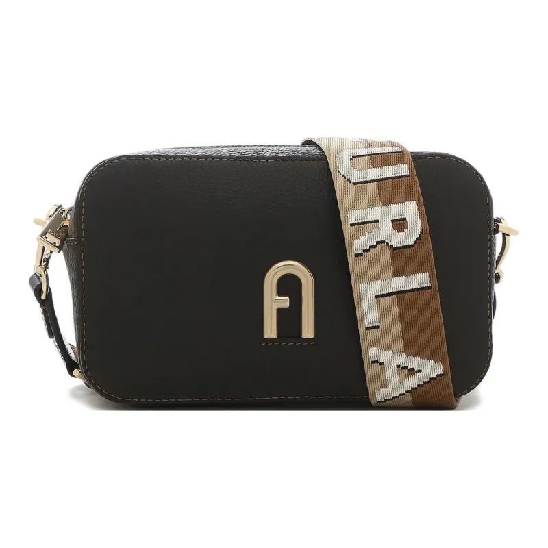 Furla Primula Grain Calfskin Crossbody Bag, Shoulder Bag Women's Black-1