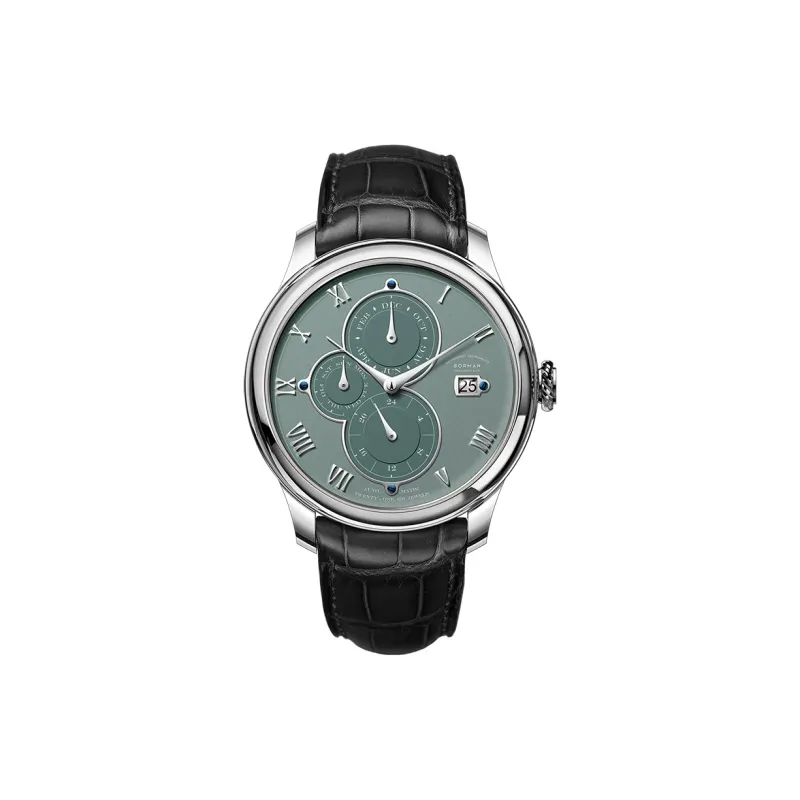 BORMAN Automatic Mechanical Movement Watch Men's Watches Gray Dial-0