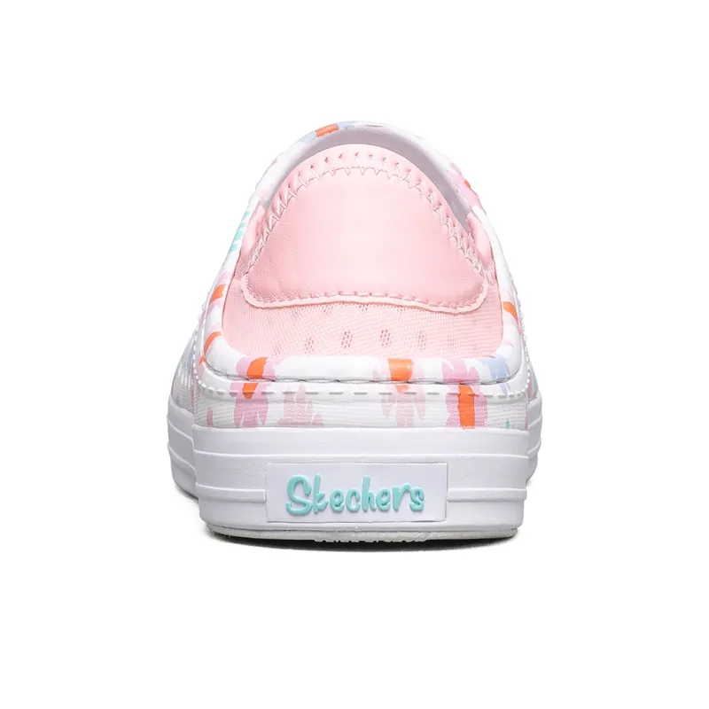 Skechers Kids Slip Resistant, Abrasion Resistant, Breathable Low Top Children's Sandals White/Pink Teenagers-4