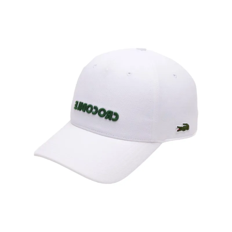 LACOSTE Cotton Baseball Caps Men's White-0
