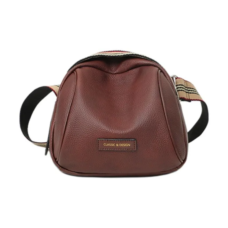 VINEY Cow Leather Shoulder Bag Crossbody Bag Fanny Pack Sling Bags Small Size Women's Coffee-3