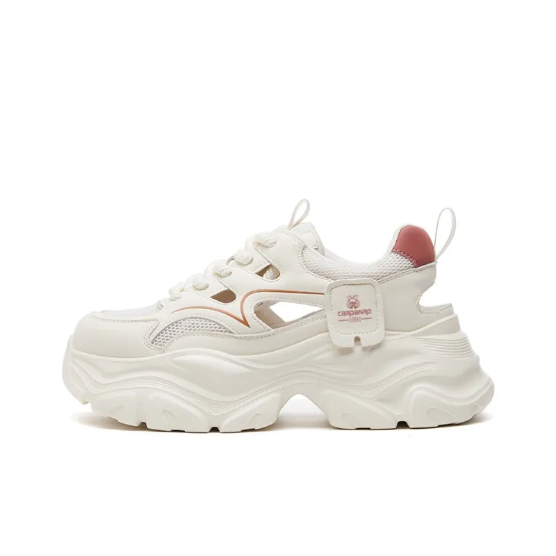 CARDANRO Breathable Low Top Cut Out Chunky Sneakers Women's-6
