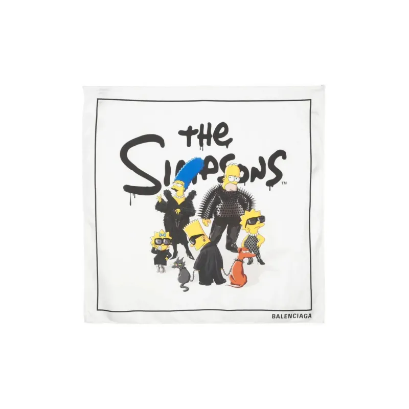 Balenciaga Silk Scarves Women's White-0