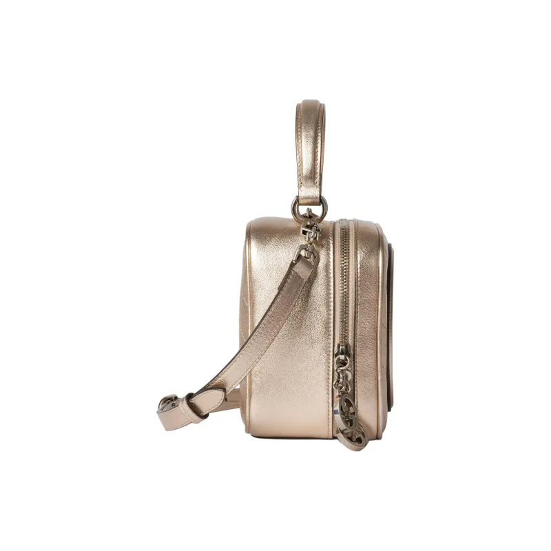 GUCCI Blondie Leather Shoulder Bag Crossbody Bag Handbag Small Size Women's Gold-2