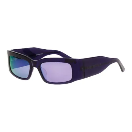 Balenciaga Paper Rectangle Frame Sunglasses