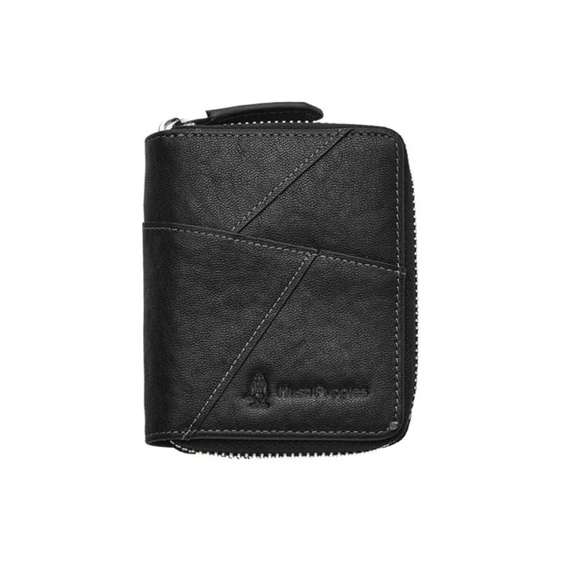 Hush Puppies Cow Leather Card Holder Card Holder Regular Men's Black-0