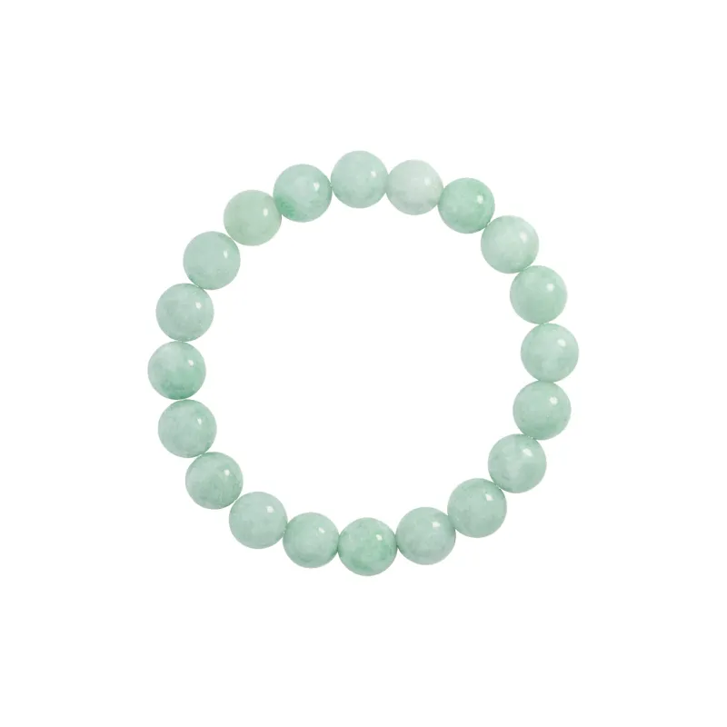 Jing Ruyu Bean Type Jadeite Bracelets Unisex-0