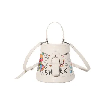 Bywhich PU Bucket Bag Shoulder Bag Crossbody Bag Handbag Regular Women's White