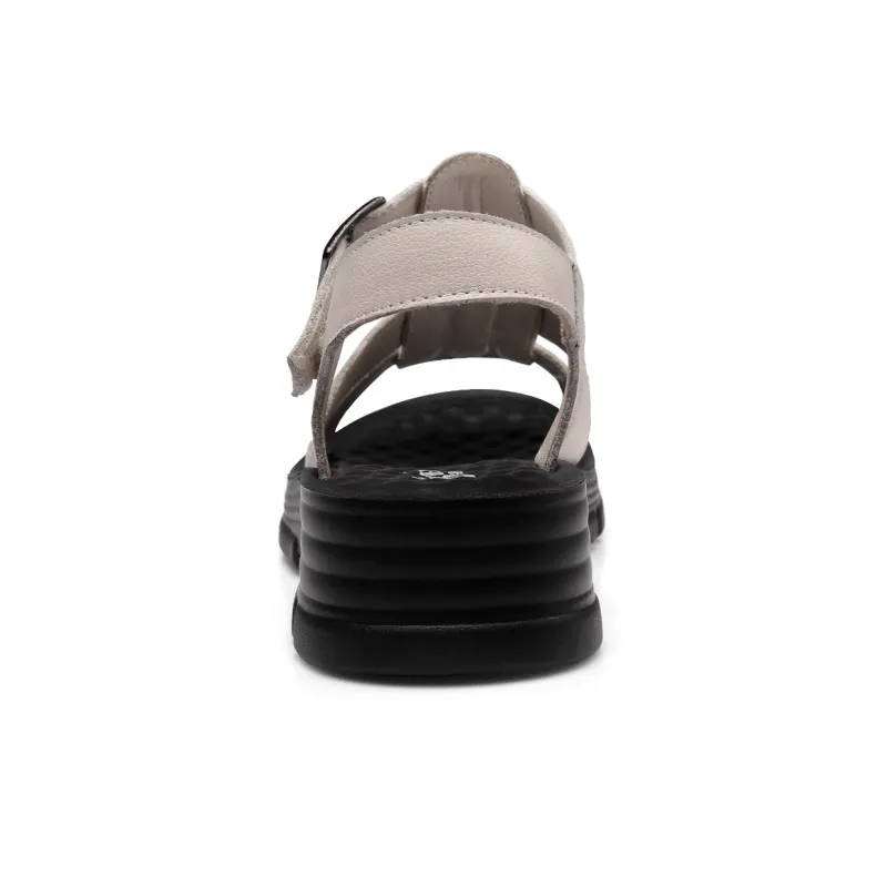 Strongman 3515 Strap Sandals Women's Black Beige-7