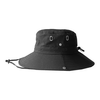 SuperFire Polyester Bucket Hats Unisex Black