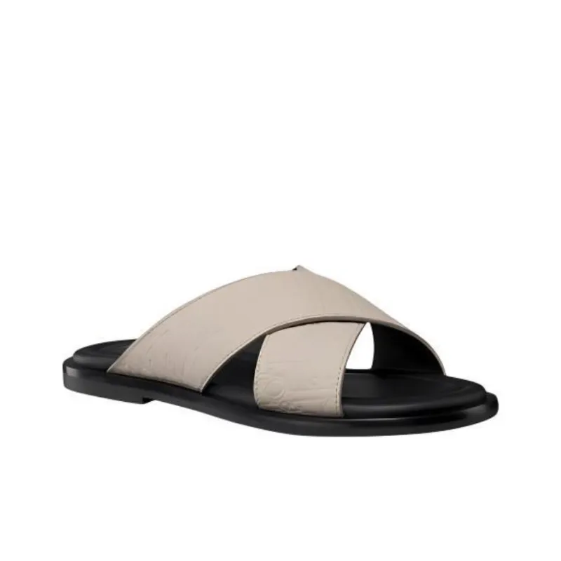 DIOR Alias Slide Slippers Men's Beige-2