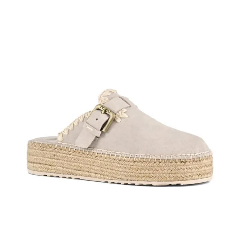 MOU EVA Abrasion Resistant Closed Toe Slippers Women's Beige-2