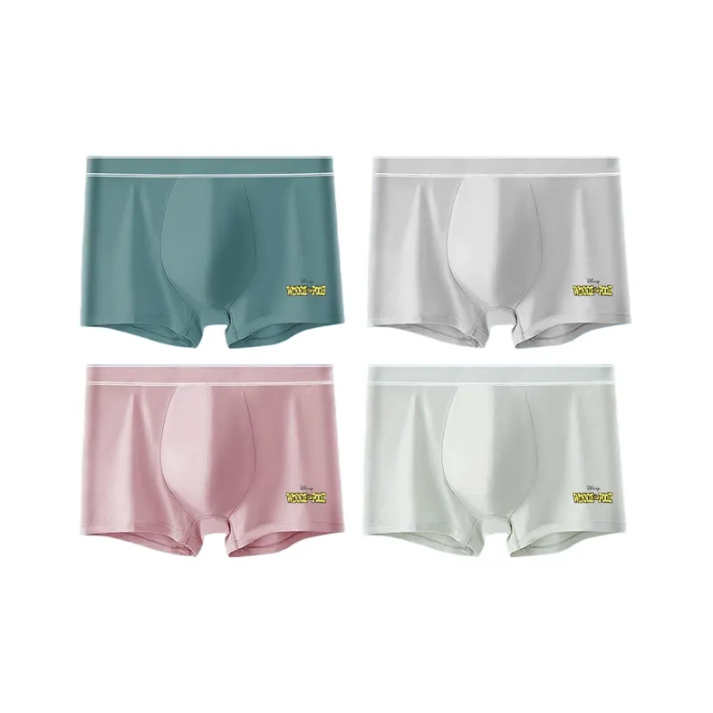 Disney 100% Cotton Boxer Briefs Men's 4 Pack-0
