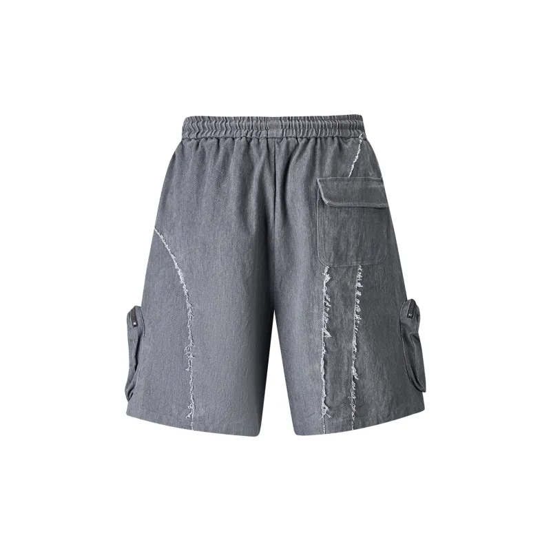 ECKO Denim Shorts Unisex Heather Gray-1