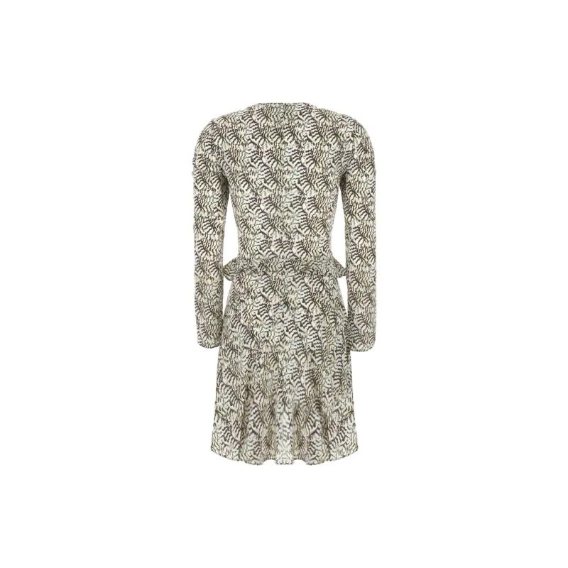 ISABEL MARANT All Over Floral Printed Long Sleeved Dress-1