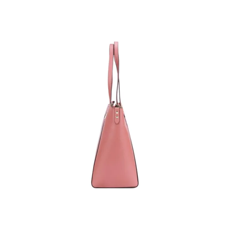 MICHAEL KORS Karlie Leather Tote Bag, Shopping Bag, Shoulder Bag, Handbag Tubas Women's Rose Pink-2