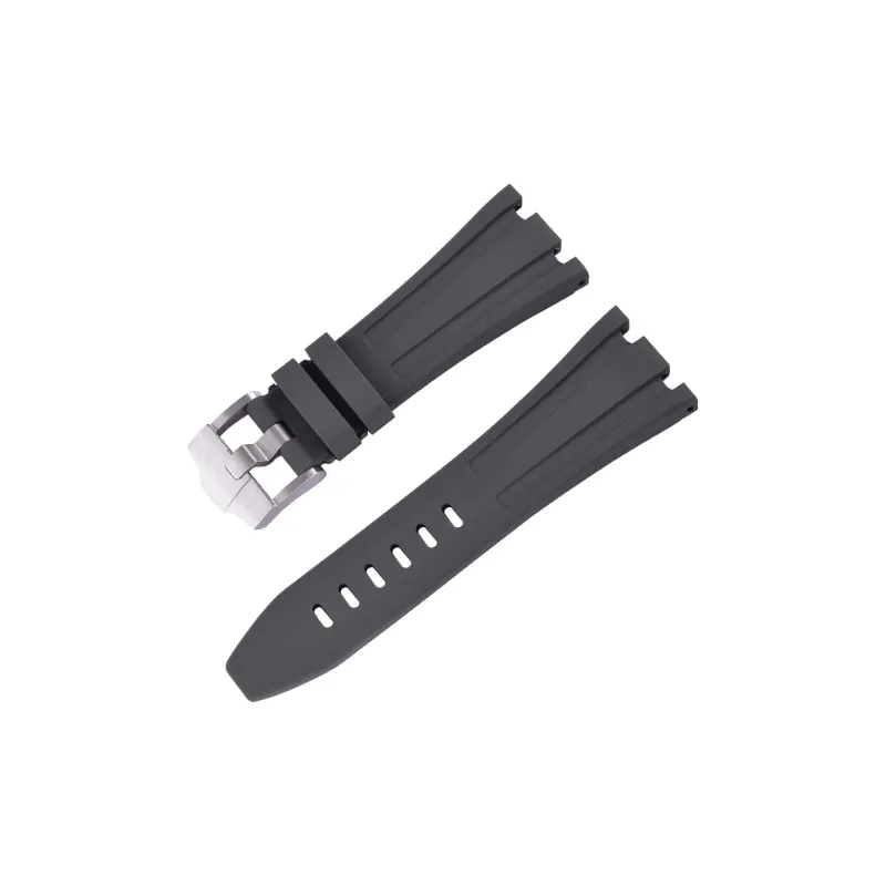 VAGENARI Fluoroelastomer Strap Compatibility With AP 26470.26480 Pin Buckle Models Watch Band Unisex-9