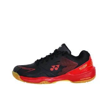 YONEX Power Cushion Anti Slip And Wear Resistant Lightweight Low Top Badminton Shoes Unisex Black Red