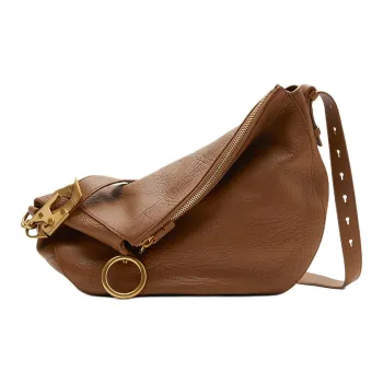 Burberry Knight Grain Calfskin Crossbody Bag, Shoulder Bag Women's Hazelnut Brown