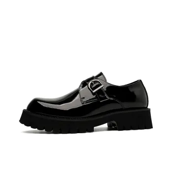 XIAOTOULANG Men's Casual Shoes Men Low Top Black/Brown