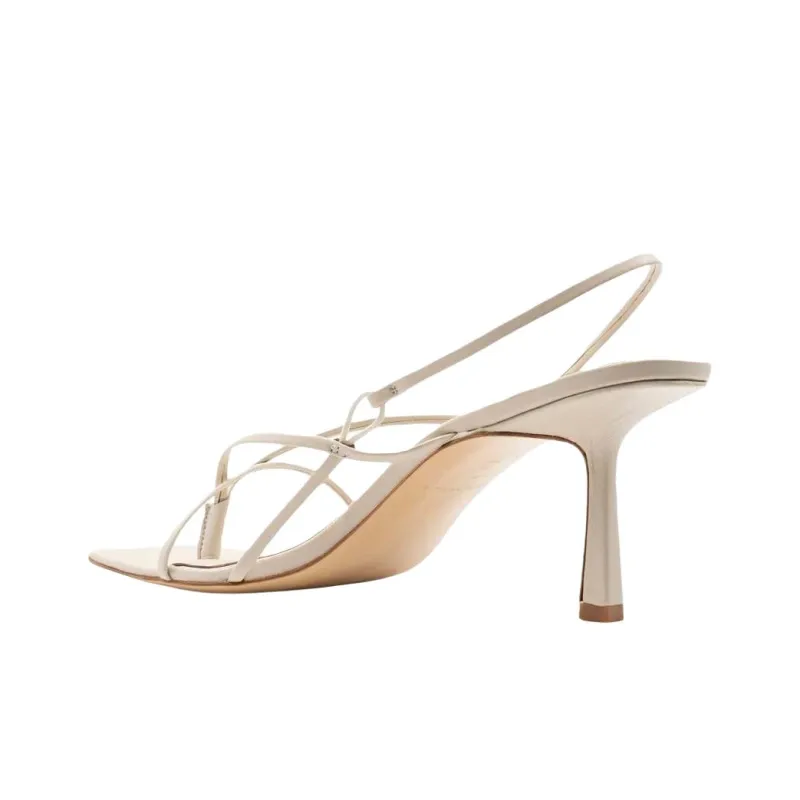 STUDIO AMELIA Strap Sandals 7.5cm Women's Beige-3
