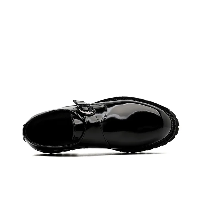 XIAOTOULANG Men's Casual Shoes Men Low Top Black/Brown-1