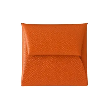 HERMES Bastia Epsom Calfskin Coin Purses Wallets Women's 93 Orange Hermes Orange Combo