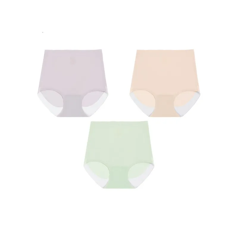 Red Bean Underpants Women's 3 Pack Aqua Green/Nude Skin/Light Purple-0