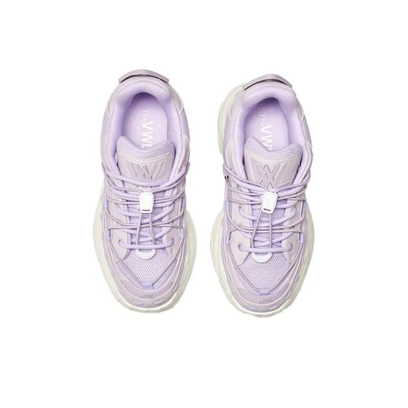 VWL Slip Resistant Mid Top Chunky Sneakers Women's Light Purple-4