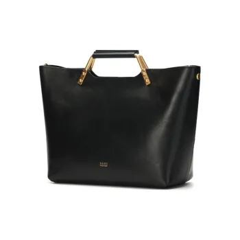 SADI Genuine Leather Cow Leather One Shoulder Handbag Tote Women's Classic Black Green