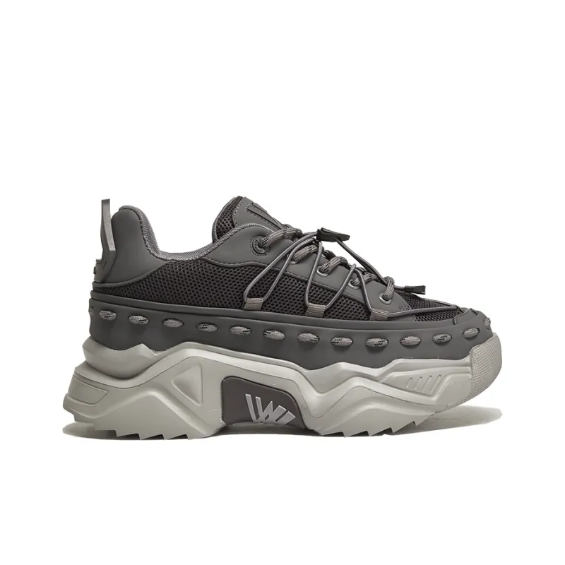 VWL Mid Top Chunky Sneakers Unisex Light Gray-1