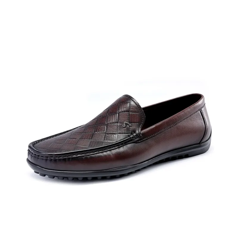 Satchi Loafers 1.5cm Men's Coffee-1