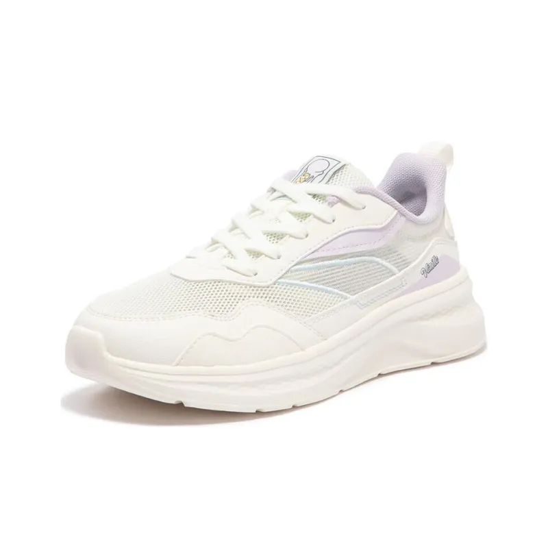 361° Slip Resistant Low Top Casual Shoes Women's White Purple-1