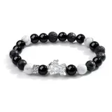 Chinese Auspicious Animal Beaded Bracelet for Men