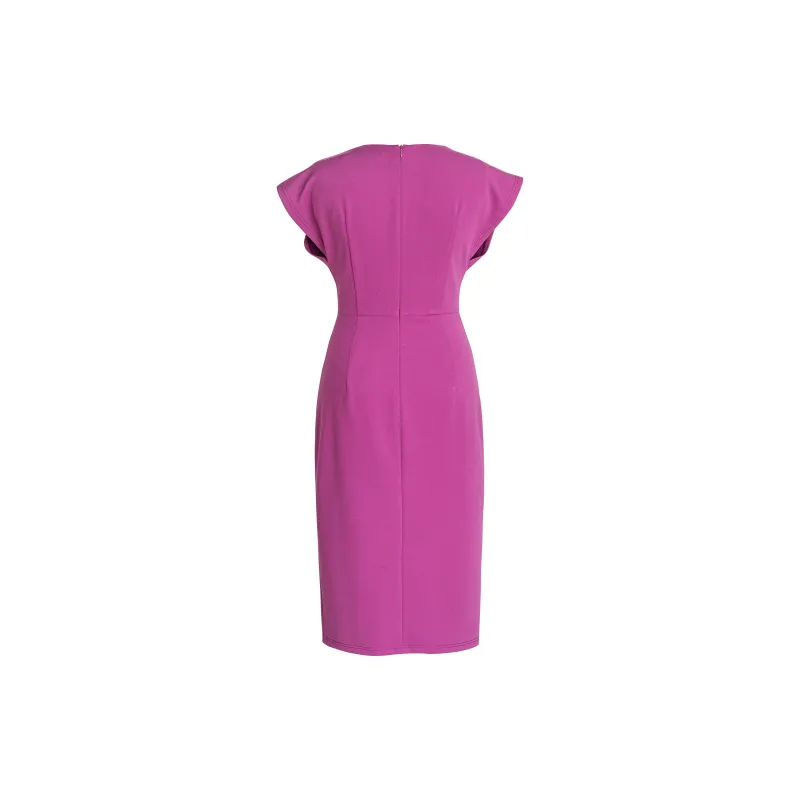 ROEYSHOUSE Short Sleeved Dresses Women's Rose Red-1