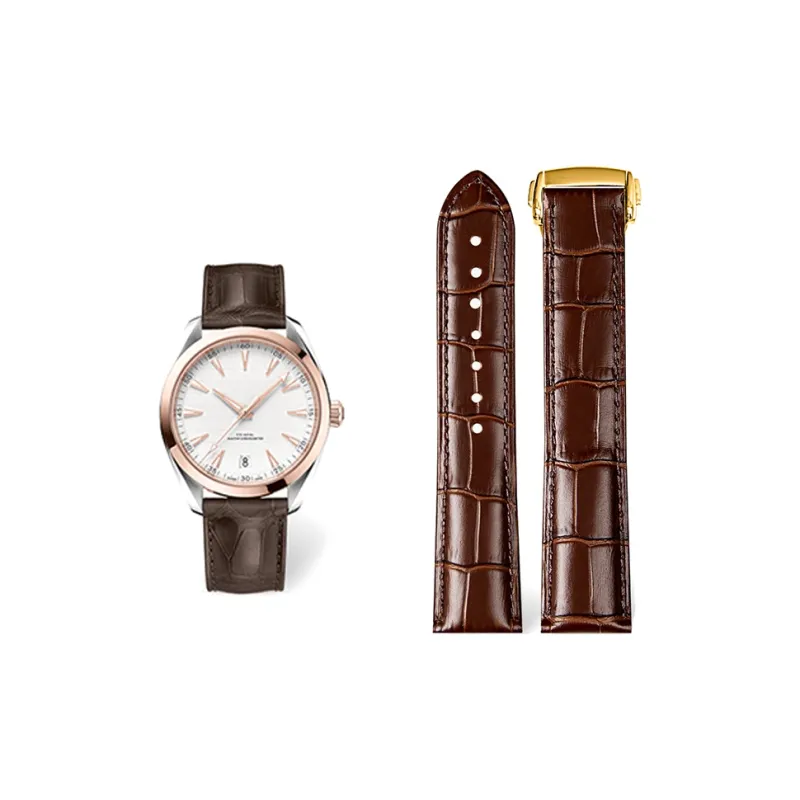 Craftsman Omega Compatibility Watch Band Genuine Leather Material-15