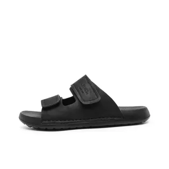 G.N.SHIJIA PU Polyurethane Stitching Cut Out Abrasion Resistant Slide Slippers Men's