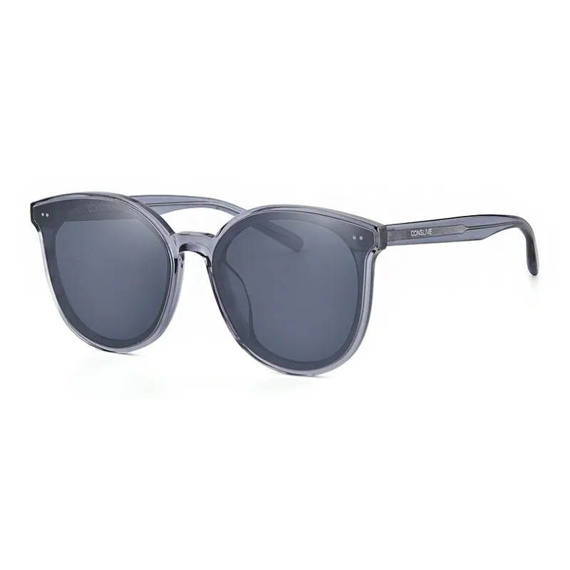 Cornstone Plate Frame Round Sunglasses Unisex-3