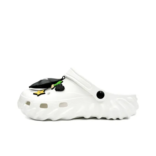 OUBT Fingerprint Base Clogs Unisex Snow White