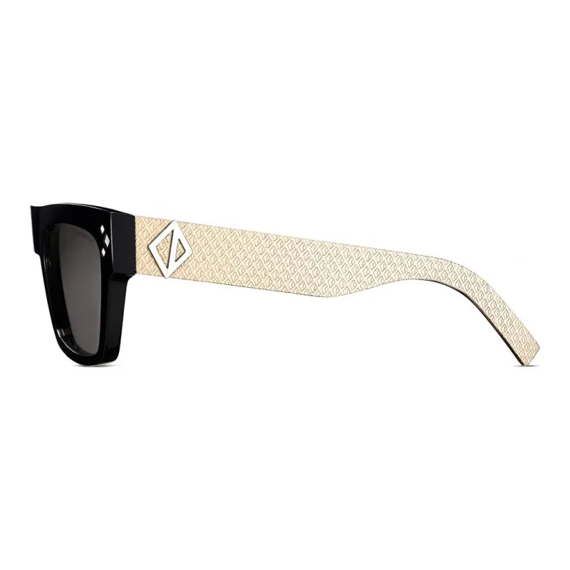DIOR Acetate Square Sunglasses Men's Black-2