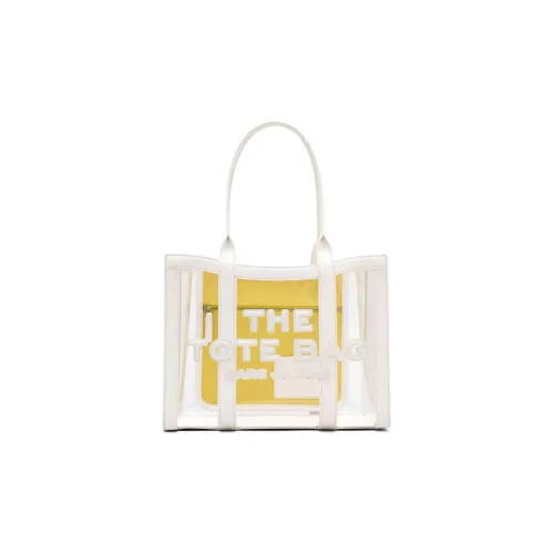 MARC JACOBS PVC Tote Bag Shopping Bag Shoulder Bag Handbag Medium Size Women's White
